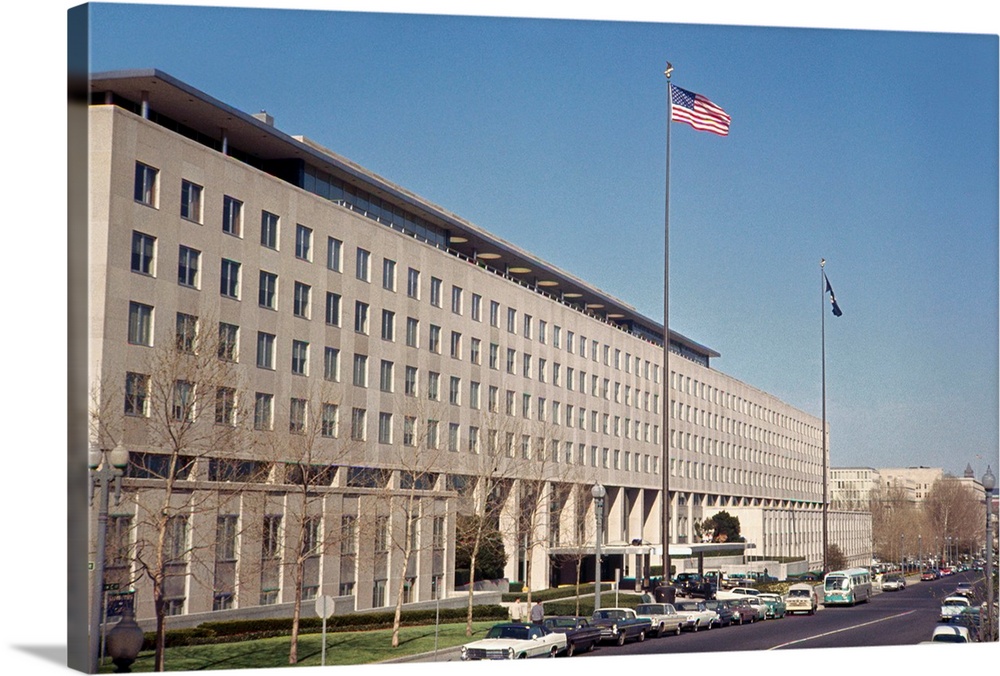ca. 1968, Washington, DC, USA --- View of State Department Building --- Image by .. Bettmann/CORBIS
