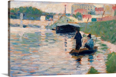 View Of The Seine By Georges Seurat