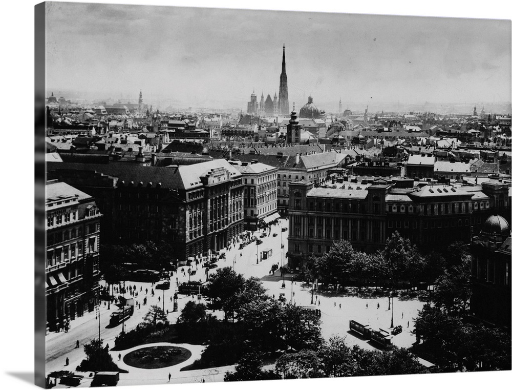 A panoramic view of the Austrian capital, Vienna.