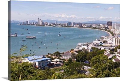 View over Pattaya bay
