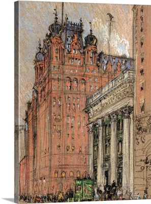 Waldorf Astoria Hotel By Joseph Pennell