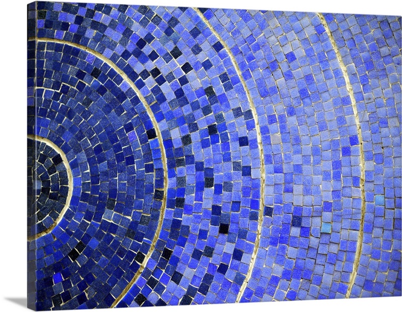 Wall Of Blue Tiles Wall Art, Canvas Prints, Framed Prints, Wall Peels