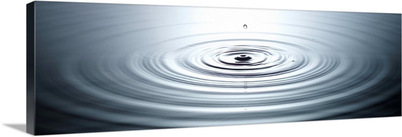 Water ripple Wall Art, Canvas Prints, Framed Prints, Wall Peels | Great ...