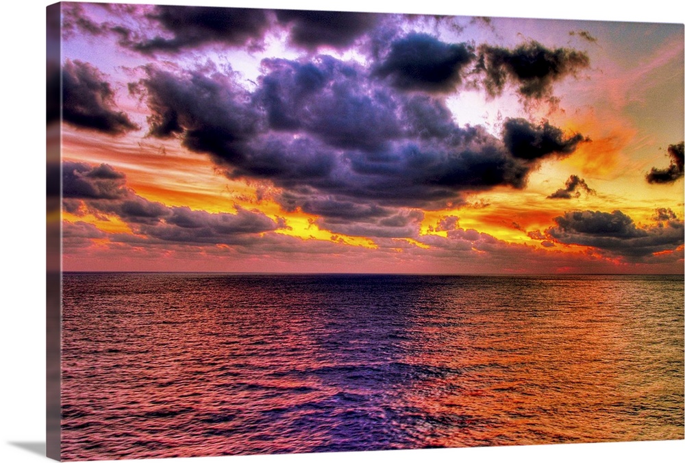 A stormy moment at sea as captured from the deck of a cruise ship in the Gulf of Mexico