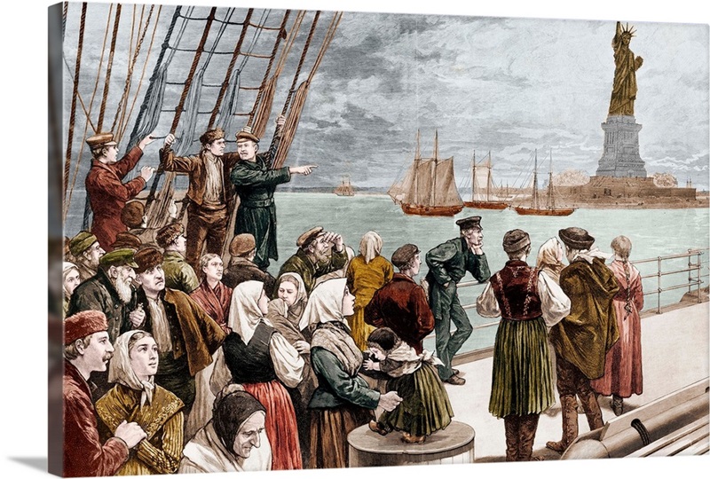 to the Land of Freedom Illustration Great Big Canvas