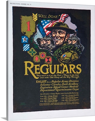 Well Done, Regulars Recruiting Poster