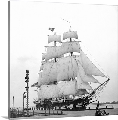 Whaling Ship At A Dock