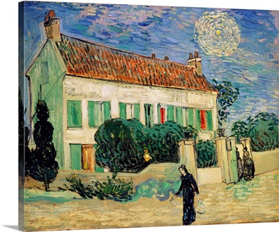 White House At Night By Vincent Van Gogh