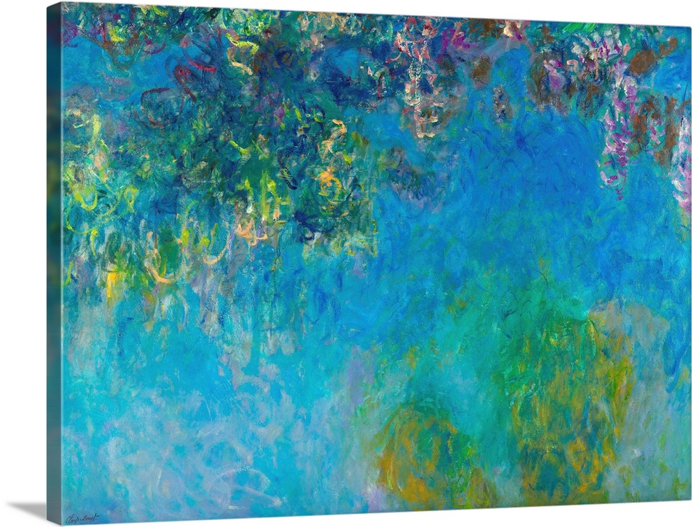 Claude Monet Wisteria Wall Art Poster Print 