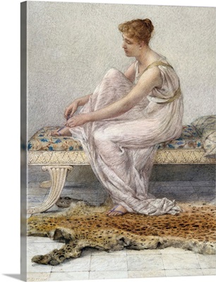 Woman On Divan By Francis Millet
