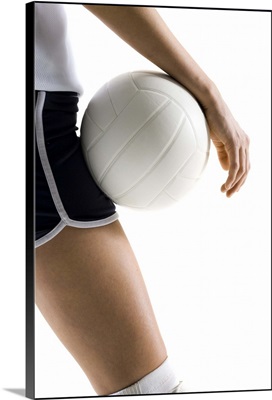 woman playing volleyball