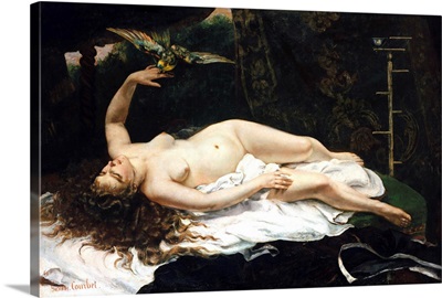 Woman With A Parrot