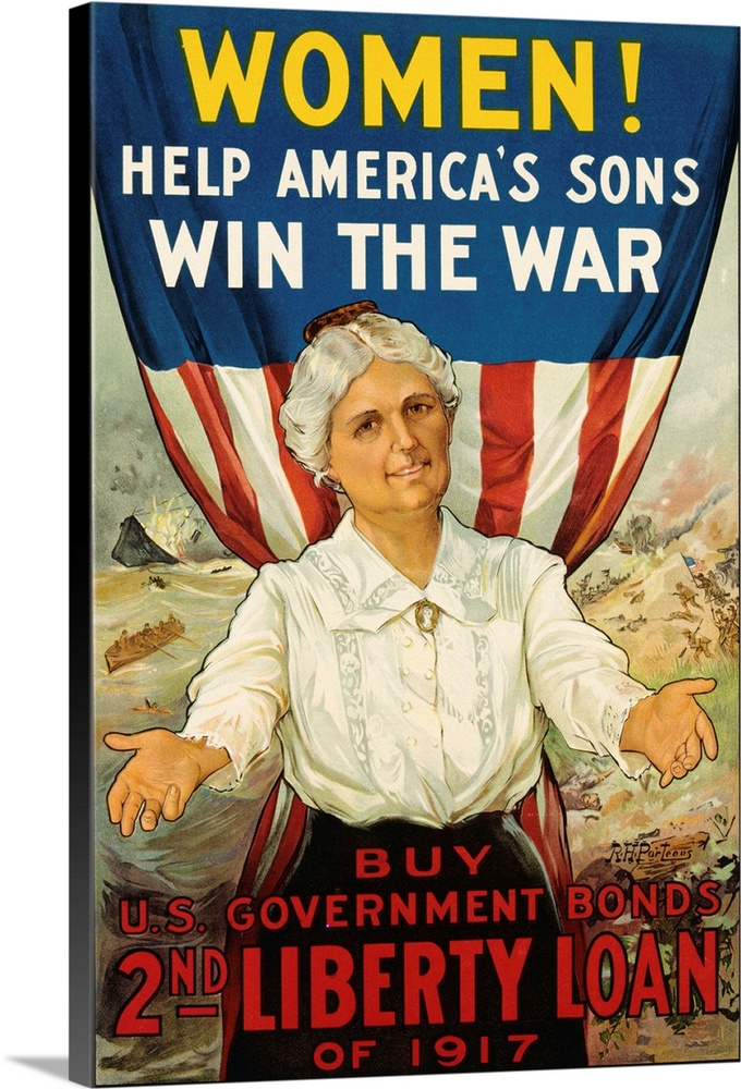 1917 --- Women! Help America's Sons Win the War Poster by R.H. Porteous --- Image by .. Swim Ink 2, LLC/CORBIS