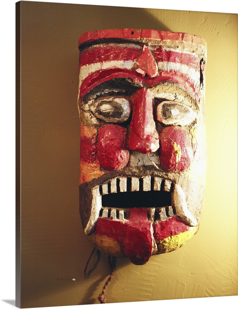 Wood tribal mask