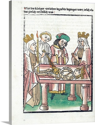 Woodcut Illustration From Medieval Book