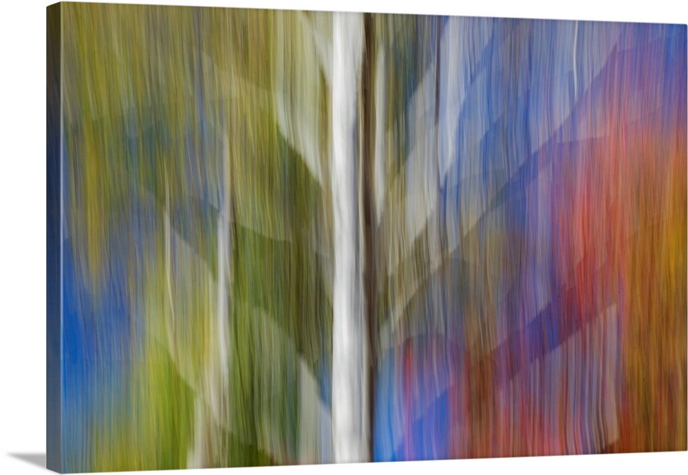 Woodland abstract using intentional camera movement. The Upper Peninsula is the northern of the two major peninsulas that ...