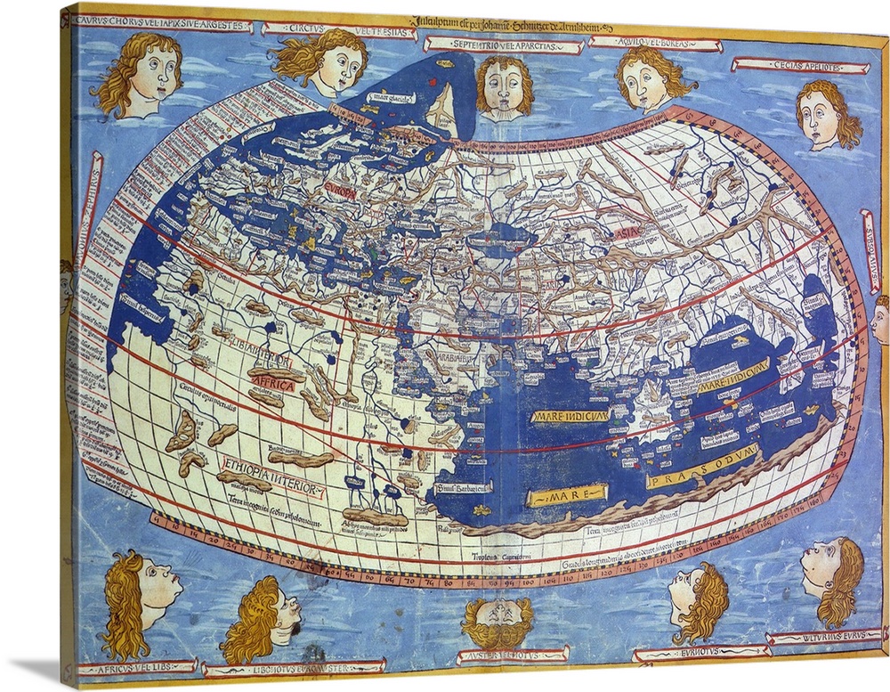 Published in 1482 by the German cartographer Nicolaus Germanus as part of his Cosmographia. This was the first atlas to be...