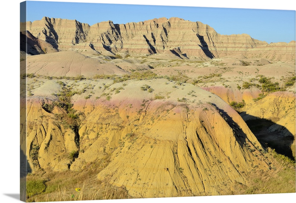 The Yellow Mounds, part of the Badlands National Park in South Dakota.