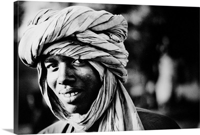 Young man wearing turban, portrait