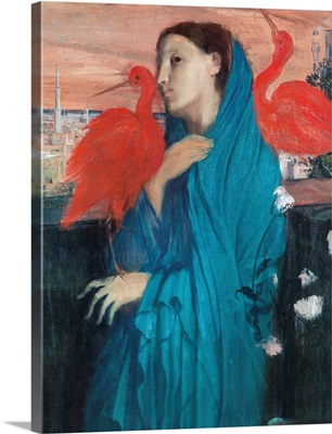 Young Woman With Ibis By Edgar Degas