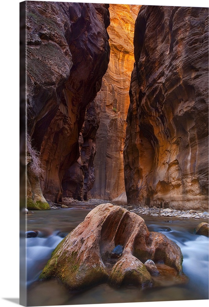Zion River Narrows are one of most spectacular hikes in Zion National Park, Utah.