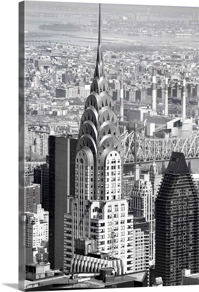 A photograph of the Chrysler building.