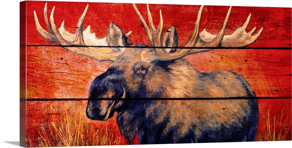 60x100x3cm Deer Elk Canvas Print Wall Art Wall Decor FRAMED Paintings Artwork AU 