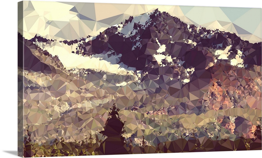 Faceted Mountain Valley