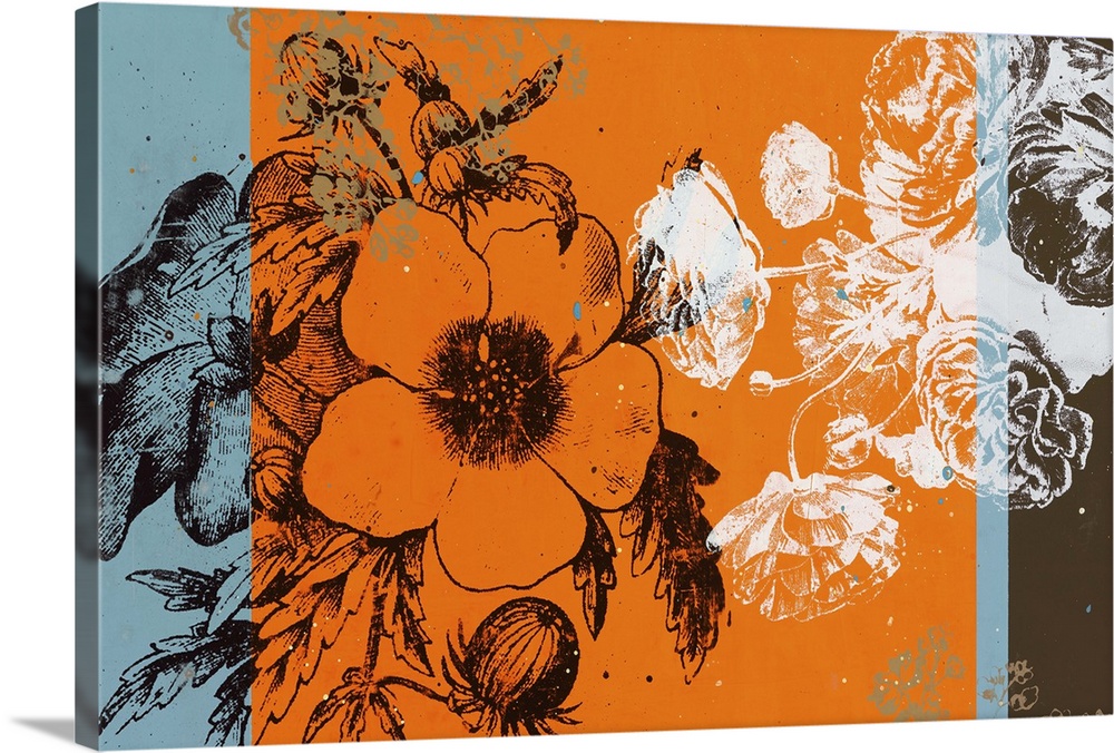 Floral Sections I Wall Art, Canvas Prints, Framed Prints, Wall Peels