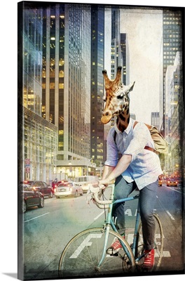 Giraffe on a Bike