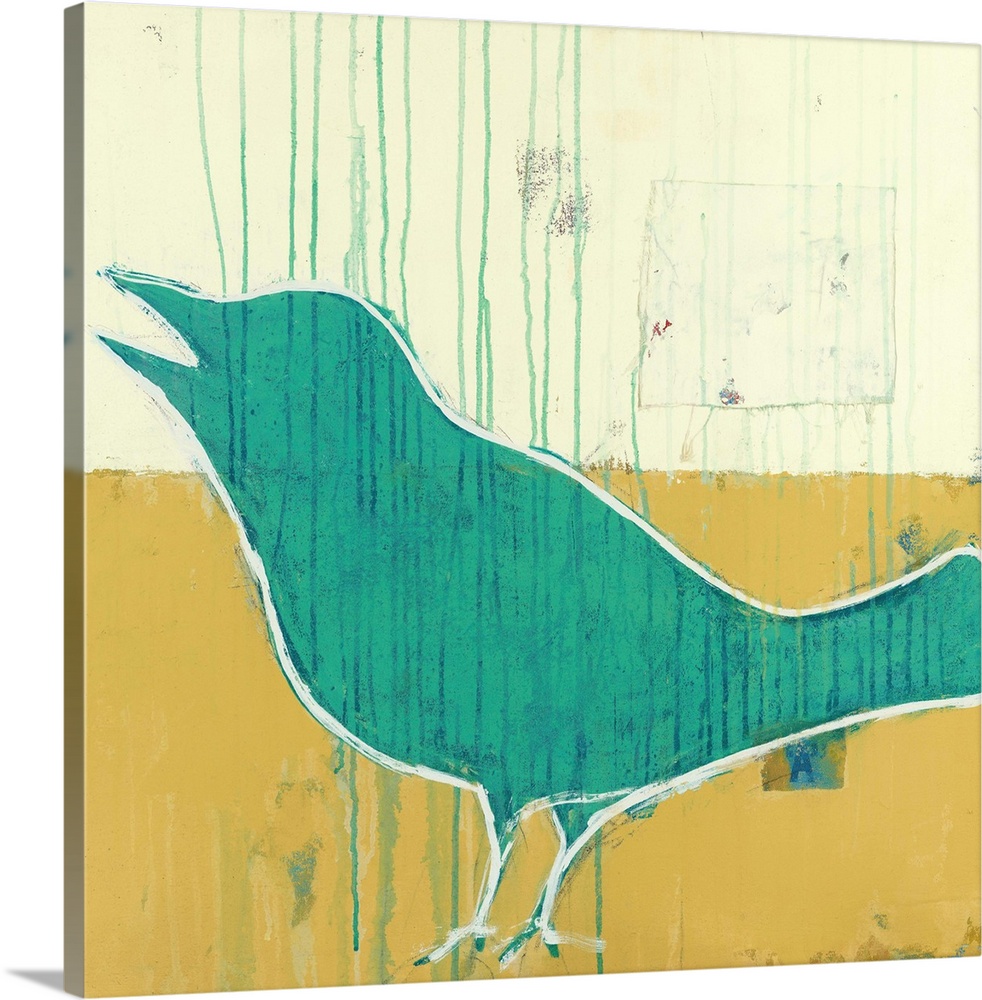 Green Sparrow Wall Art, Canvas Prints, Framed Prints, Wall Peels ...