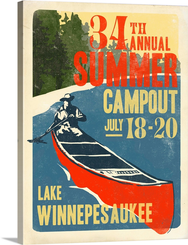 Retro mid-century stylized travel poster artwork.