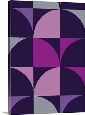 Monochrome Patterns IX in Purple