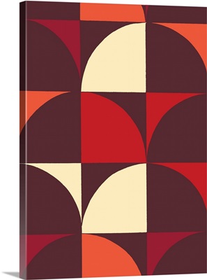 Monochrome Patterns IX in Red