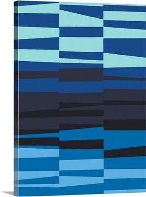 Monochrome Patterns VII in Blue