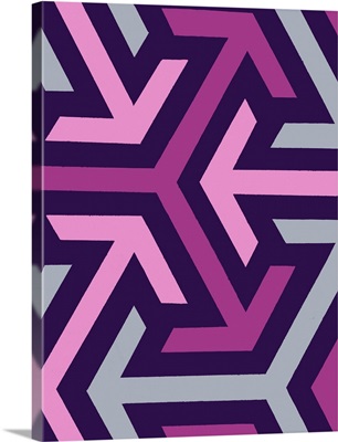 Monochrome Patterns VIII in Purple