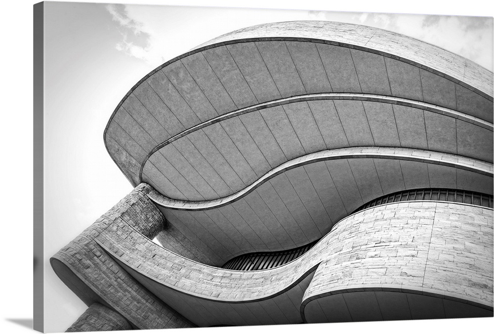 A fine art photograph of architectural attributes of a museum.