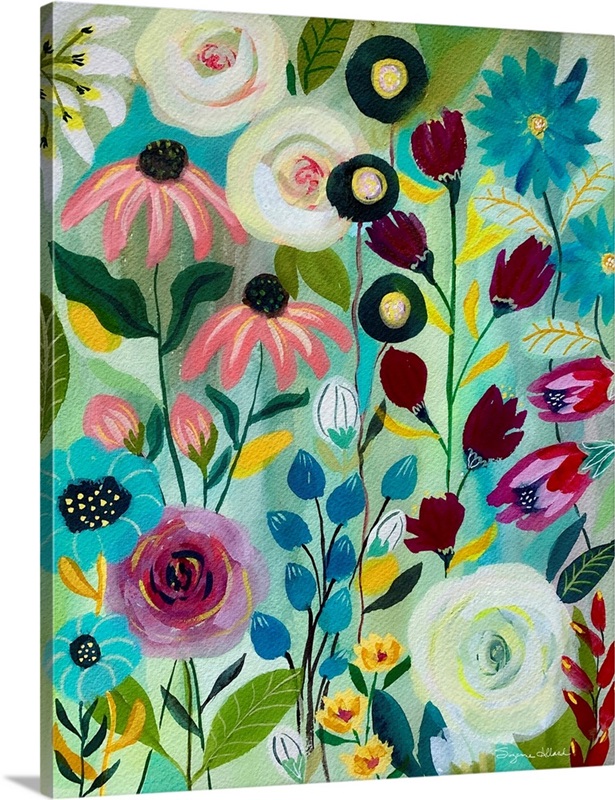 Bohemian Garden Wall Art, Canvas Prints, Framed Prints, Wall Peels