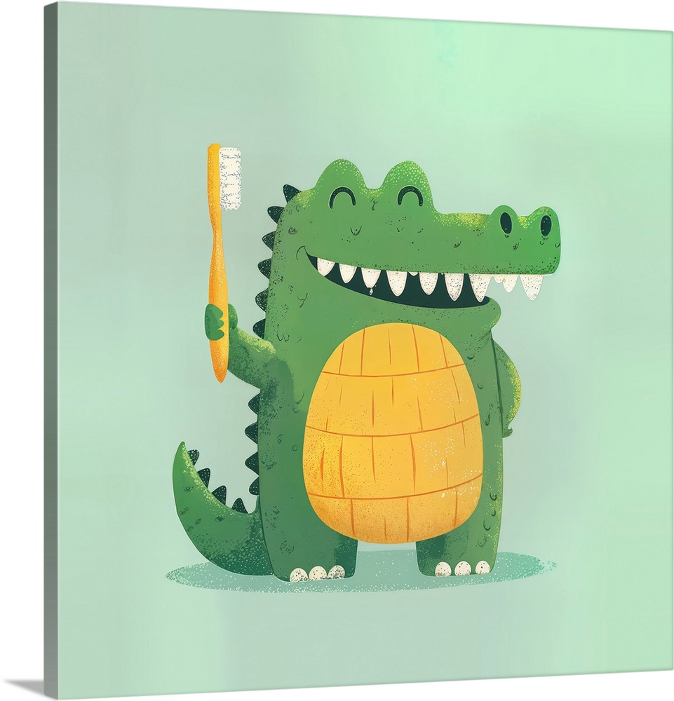Brush Your Teeth Alligator