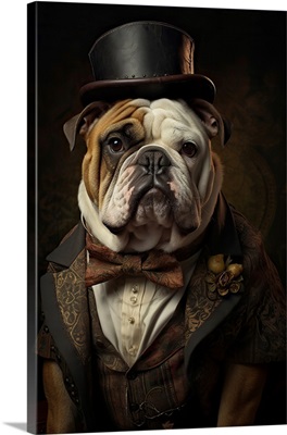 Bulldog In A Top Hat