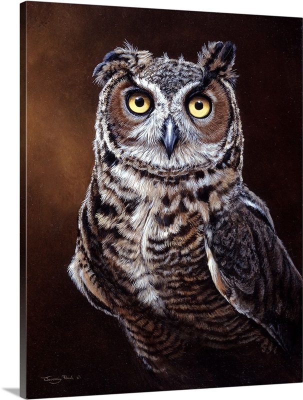 Great Horned Owl Wall Art, Canvas Prints, Framed Prints, Wall Peels