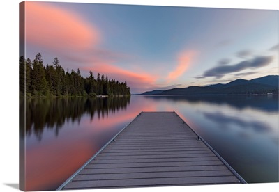 Priest Lake In Pink