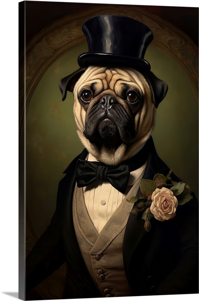 Pug In A Top Hat