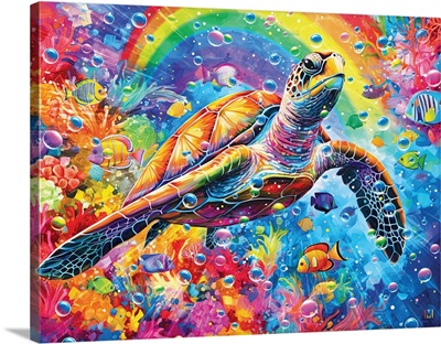 Rainbow Sea Turtle
