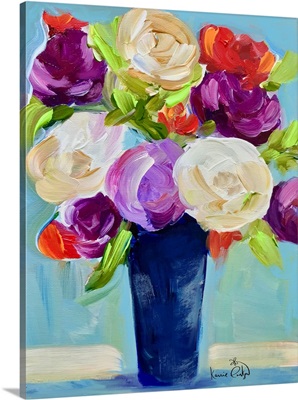 Roses In Prussian Blue