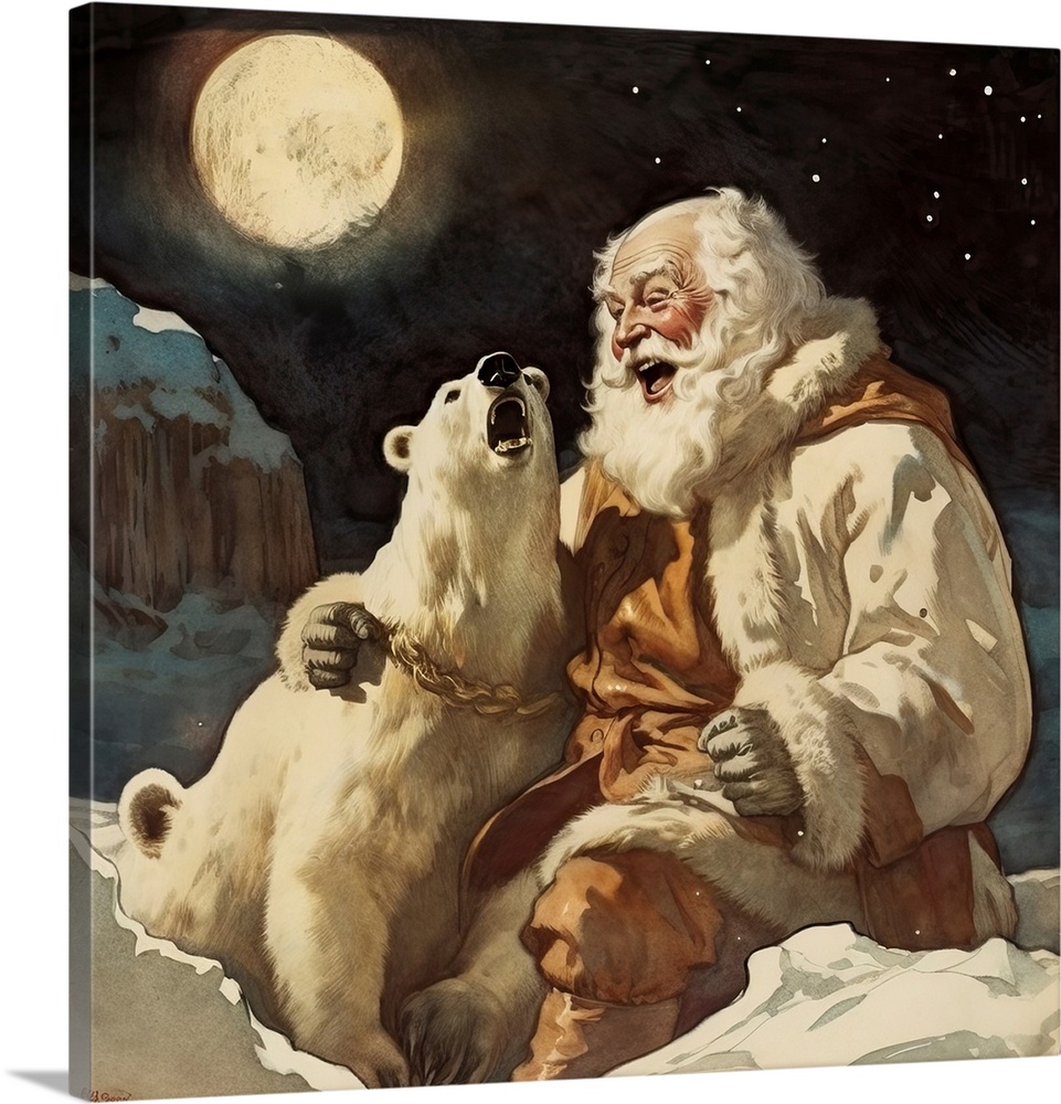 Santa And Polar Bear 2