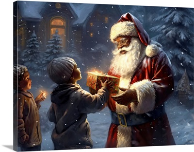 Santa Giving Gifts