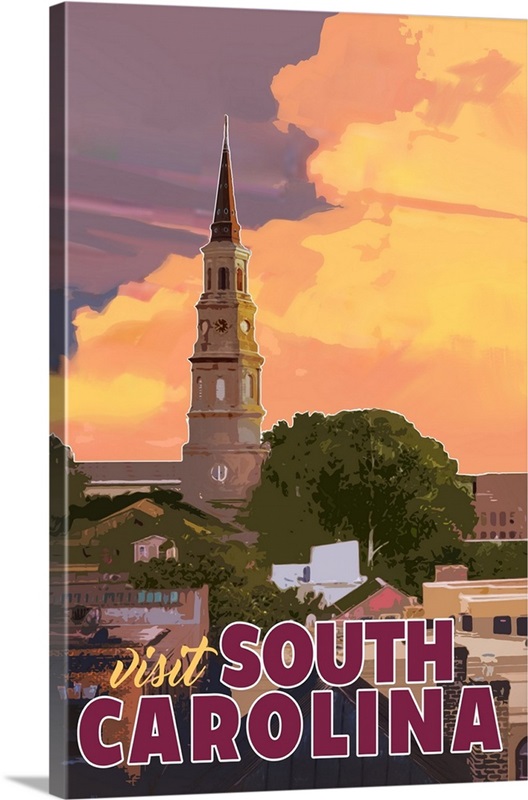Visit South Carolina Wall Art, Canvas Prints, Framed Prints, Wall Peels
