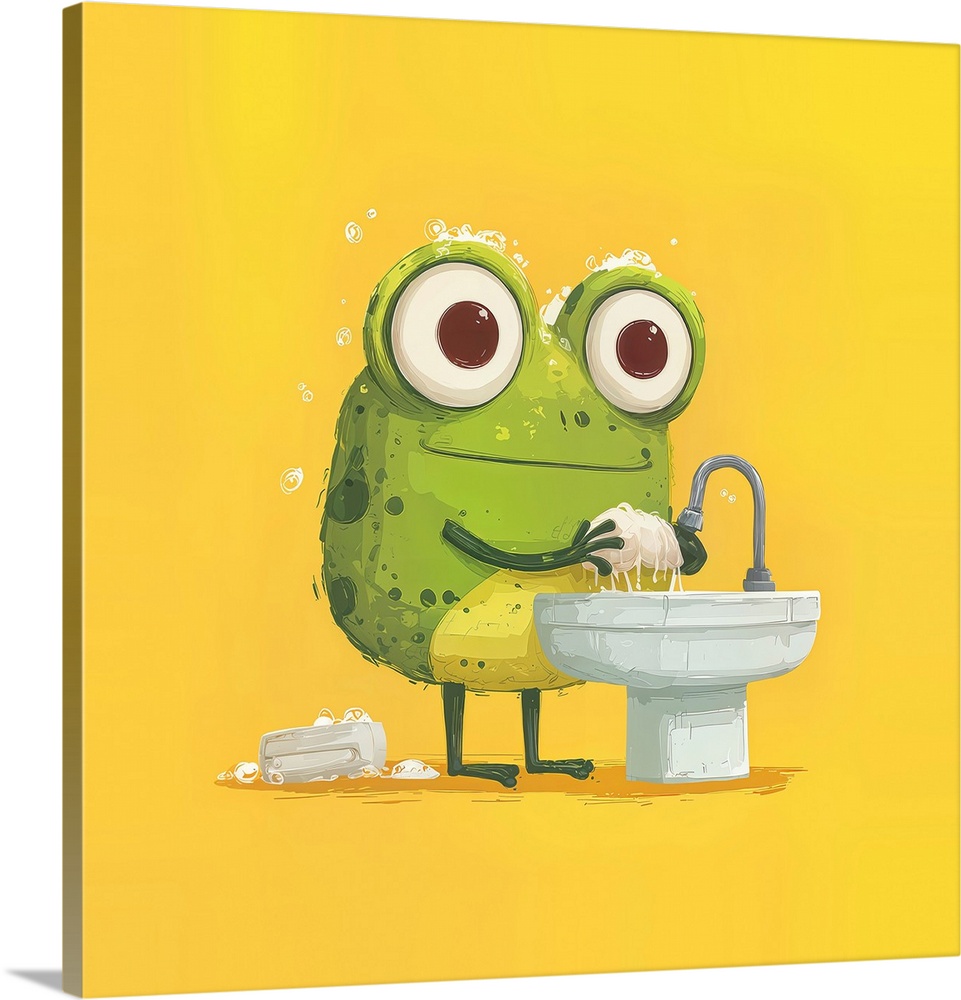 Wash Your Hands Frogs