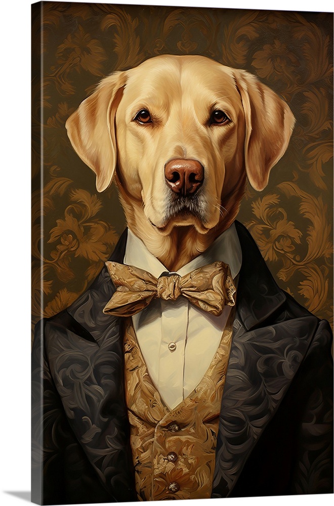 Yellow Lab With A Bowtie